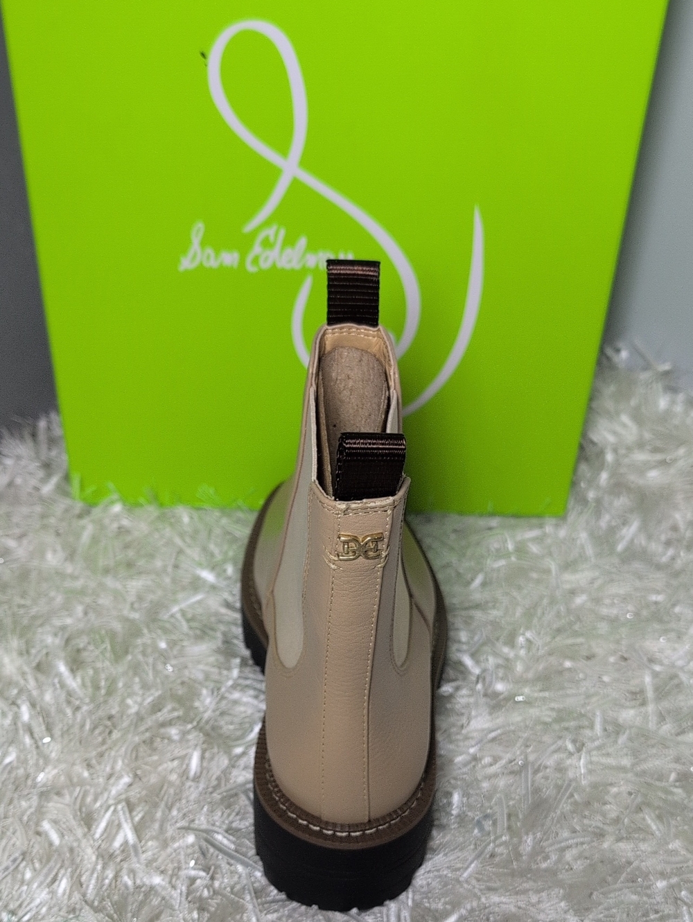 Sam Edelman Taupe Chelsea Ankle Booties